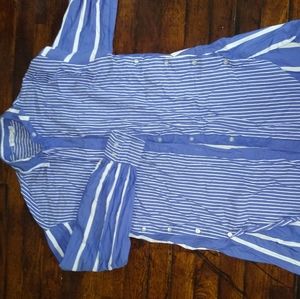Bershka, S, Blue and White stripes shirt